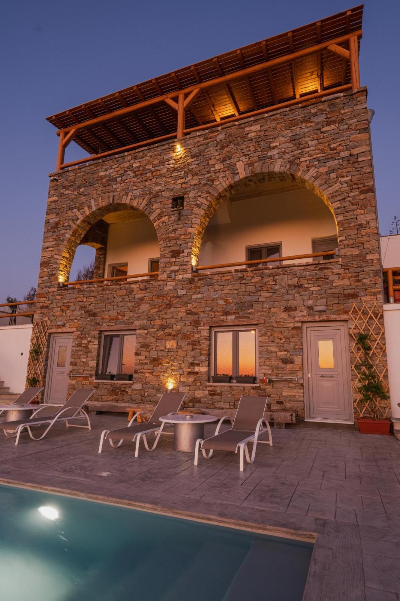 Villa Papa Glinado Naxos Экстерьер фото