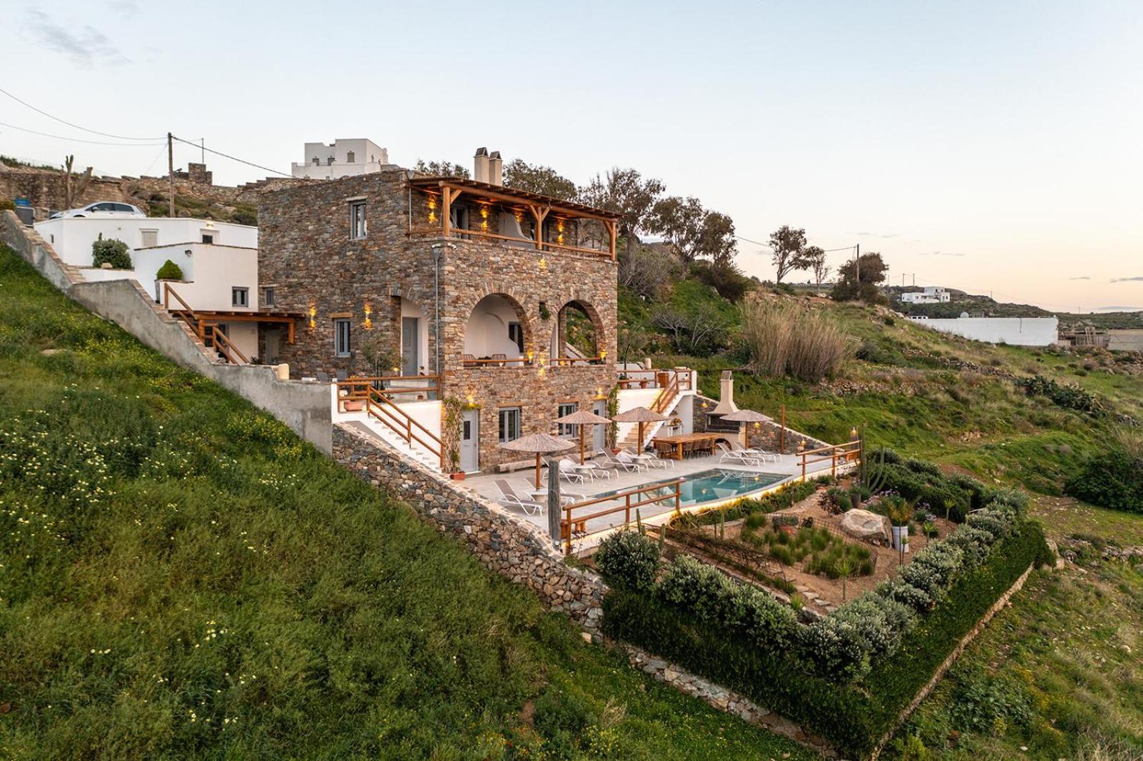 Villa Papa Glinado Naxos Экстерьер фото